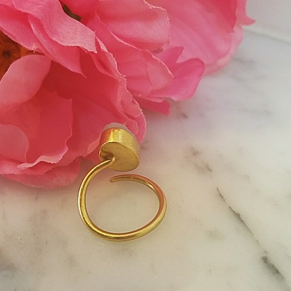 Stunning druzy pear shape ring - Picture 5 of 6